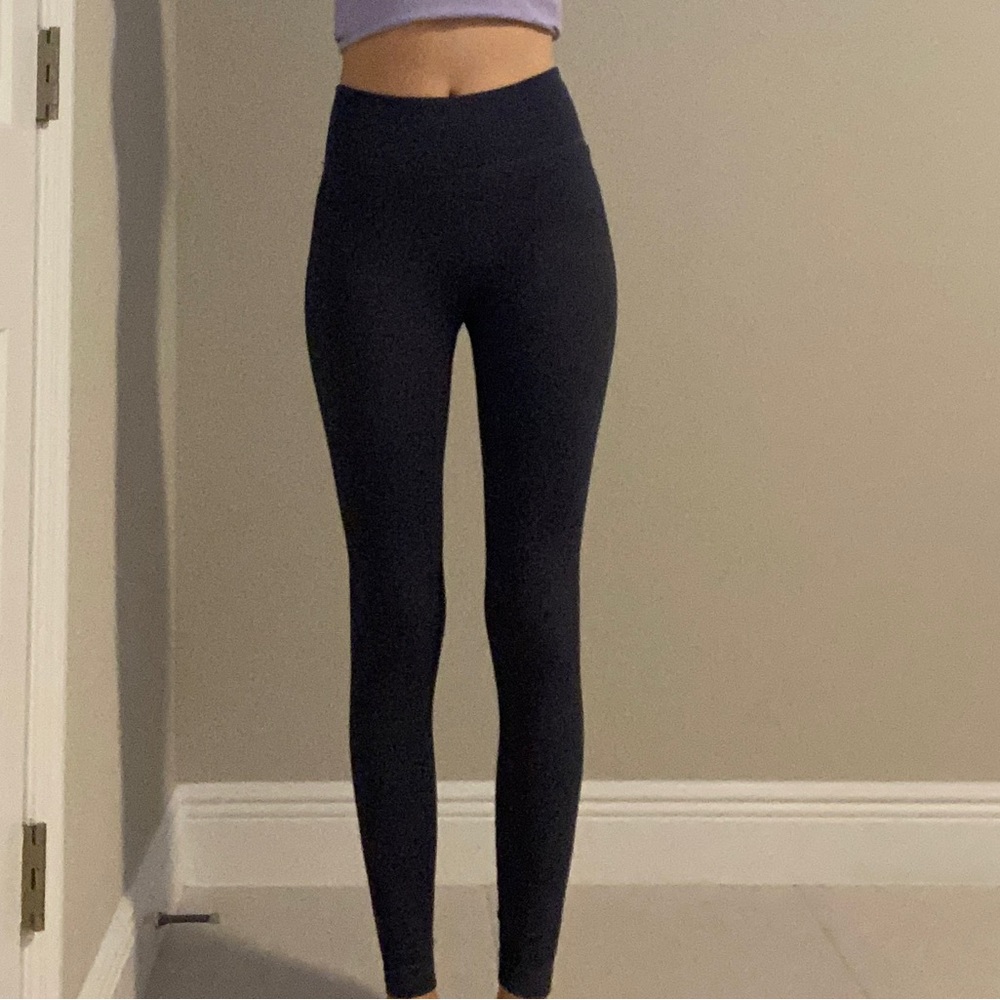 blue leggings